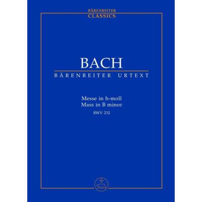 Partitions classique BARENREITER TASCHENPARTITUREN BACH J.S. - MESSE H-MOLL BWV 232 - CONDUCTEUR POCHE - BACCALAUREAT 2012 Format poche