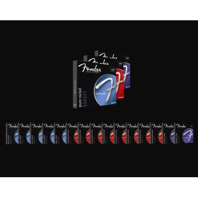 Cordes FENDER 3150LR 9 46 PURE NICKEL BULLETS Cordes guitares électriques