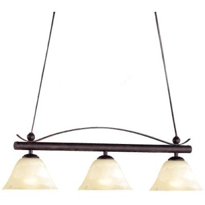 HONSEL 70653 LAMPE SUSPENSION MÉTAL VIEILLI / VERRE