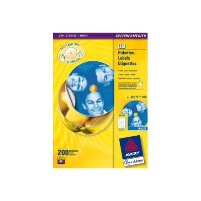 Avery CD/DVD Labels - CD/DVD-etiketten - 200 etiket(ten)
