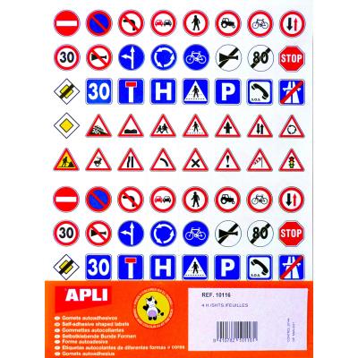 Apli Agipa Non Communiqué Gommettes - 40 Panneaux De Signalisation X 320
