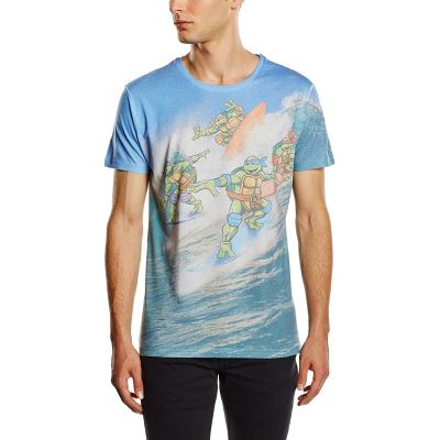 Tshirt Tortues Ninja Allover Surfing Turtles