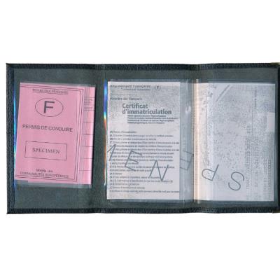 Porte-Carte Grise - Protection optimale pour votre carte grise avec notre  étui résistant et sécurisé - Rayures bleues et rouges Collection Française