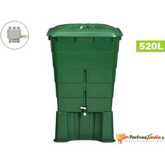 Pack Cuve Rectangulaire De Récupération Deau De Pluie 520l