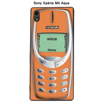 Coque Sony Xpéria M4 Aqua - Nokia 3310 Tangerine