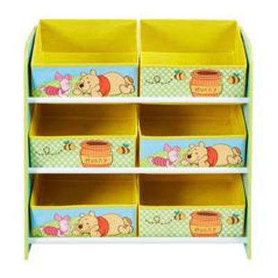 Meuble De Rangement Enfant Avec 6 Bacs Multicolore Motif Winnie L Ourson Dim H 60 X L 63 5 X P 30 Cm Pegane Coffre A Jouets Et Rangements Achat Prix Fnac