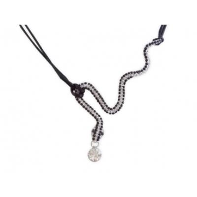 Tour de cou serpent strass et pierre blanche bijou fantaisie pas cher pendentif