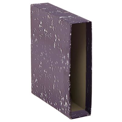 Boîte pour classeur Feuille Jaspée Noire