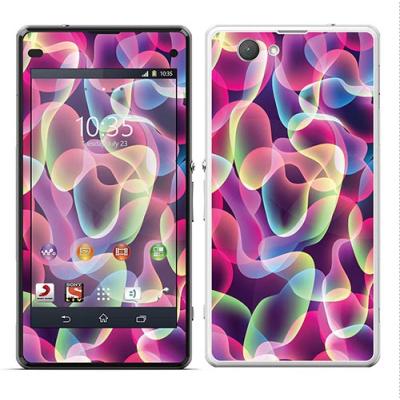SKIN STICKERS POUR SONY XPERIA Z1 COMPACT (STICKER : FUMEE MULTICOLORE)