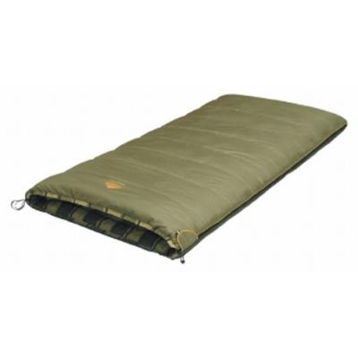 Alexika siberia wide fermeture éclaire à droite sac de couchage mixte adulte vert sapin intérieurs quadrillé 100 x 195 cm