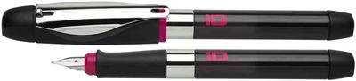 SCHNEIDER - stylo plume ID, noir / chrome, largeur de plume: M, gaucher