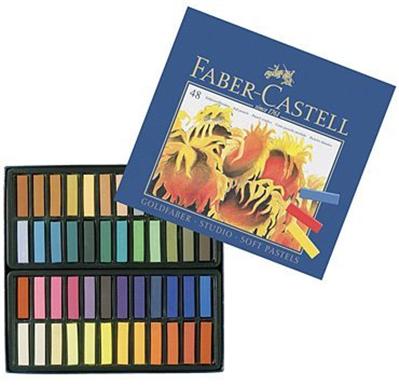 FABER-CASTELL - FABER-CASTEL Pastels carrés tendres, boîte carton de 48 (1282488)