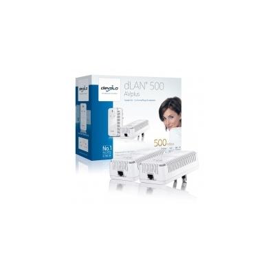 devolo dLAN 500 AVplus - Starter Kit - bridge - HomePlug AV (HPAV) - aansluitbaar aan muur (pak van 2)