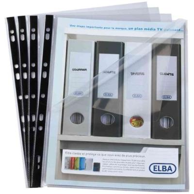Elba 100207007 sachet de 10 pochettes perforées a4 en polypropylène 7 100