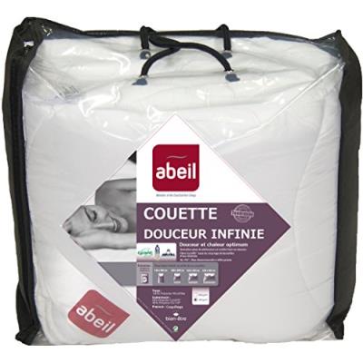 Abeil 15000000540 couette douceur infinie chaude polyester blanc 220 x 240 cm