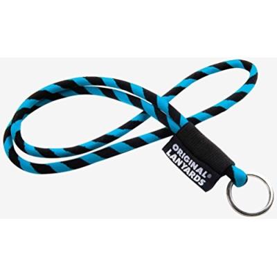 Original lanyards leis label porte-clé bleu noir