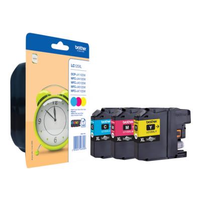 Brother LC125XL Rainbow Pack - 3 - Super High Yield - geel, cyaan, magenta - origineel - inktcartridge