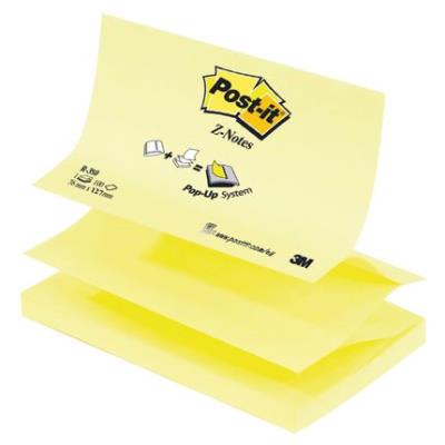 POST IT Lot de 12 Recharge  Z-notes 100 feuilles 7,6 x 12,7 cm jaune