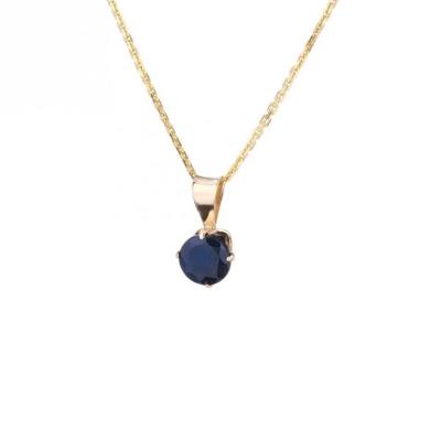 Or eclat collier or 375° saphir