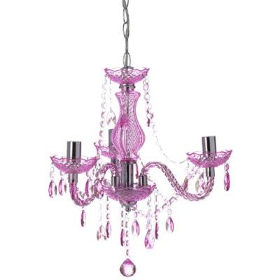 REALITY LEUCHTEN R11073092 LUSTRES EN ACRYLIQUE 3 AMPOULES 40 W E14 (NON INCLUSES) VIOLET 40 CM