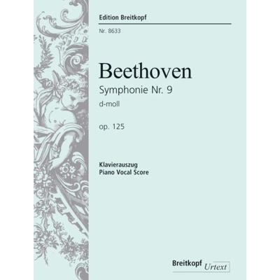 Partitions classique EDITION BREITKOPF BEETHOVEN L.V. - SYMPHONIE N°9 OP. 125 HYMNE A LA JOIE (FINAL) - CHANT, CHOEUR, PIANO Choeur et ensemble vocal