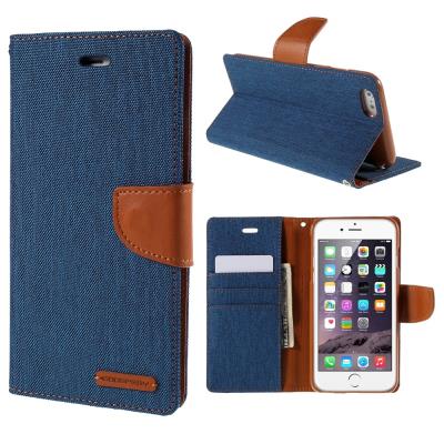 Etui en PU MERCURY Canvas pour Iphone 6s Plus / 6 Plus Plus - Light Blue