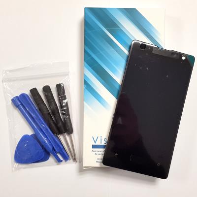Ecran vitre complet sur chassis pour Nokia Lumia 900 noir + outils - Visiodirect -