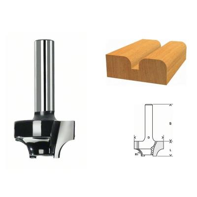 Bosch 2608628355 Fraise à Profiler E Queue 8 Mm Rayon 6,3 Mm Diamètre 25,4 Mm Longueur Utile 14,3 Mm / Longueur Totale 46 Mm