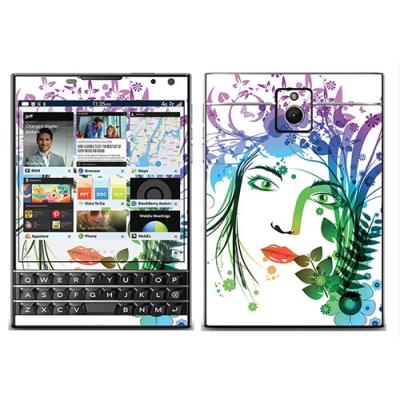 Skin Stickers Pour Blackberry Passport (Sticker : Visage Floral)