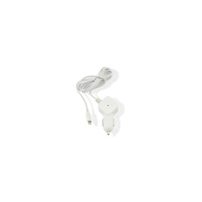 MUVIT MUDCC0104 - Stroomadapter voor auto - 2.4 A (Lightning) - wit - voor Apple iPad/iPhone/iPod (Lightning)