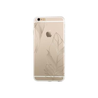 Coque BIGBEN iPhone 6/6s plumes dorés