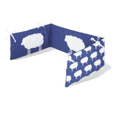 Pinolino - Tour de lit pour lit bébé 120x60cm ou 140x70cm Joyeux Mouton bleu
