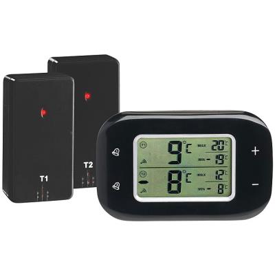Thermomètre digital sans fil pour réfrigérateur et congélateur avec 2 capteurs
