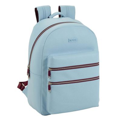 Moos Luxe Bleu Sac à dos Cartable pour ordinateur 31x44x15