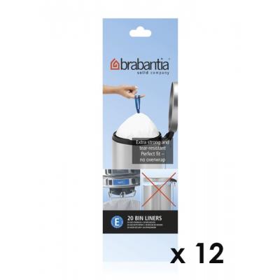 Brabantia - Lot De 11 Rouleaux De 20 Sacs Poubelle E 20 Litres + 1 Offert 245329