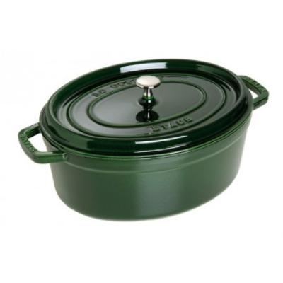 Cocotte en fonte émaillée ovale Staub basilic - 1103385 - Fonte - Ovale - 33 cm - Basilic