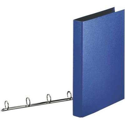 Esselte - cahier-classeur , a4, bleu, mécanisme asymétrique à 4 anneaux, largeur de dos 35 mm, diamètre danneau 25 mmréliure