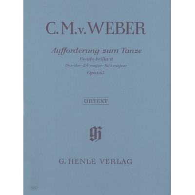 Partitions classique HENLE VERLAG WEBER C.M.V. - INVITATION TO THE DANCE D FLAT MAJOR OP. 65 - PIANO Piano