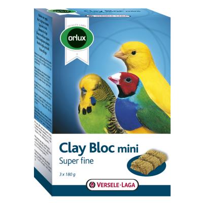 Comparer les prix de Bloc d'argile à picorer clay bloc mini orlux pour oiseaux