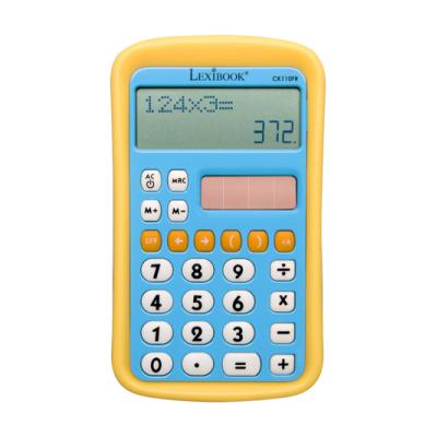 Calculatrice avec bords en caoutchouc, affichage 8 chiffres