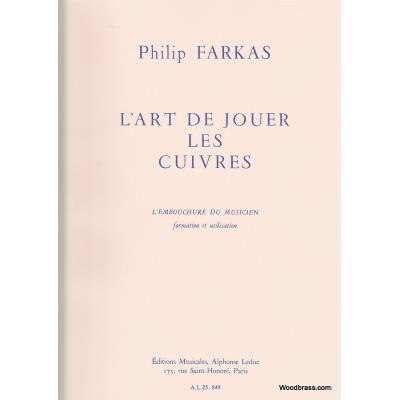 Méthodes et pédagogie LEDUC FARKAS - L'ART DE JOUER LES CUIVRES Cuivres