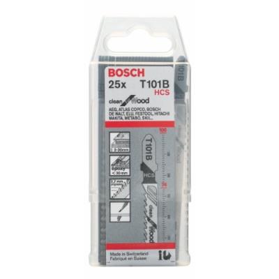 Bosch - Lame De Scie Sauteuse Speciale Bois et Derive Hcs - Réf..T101B - Long. Dentée Mm.75 - Pas.2,5 - Nb De Lames / Etui.25 -