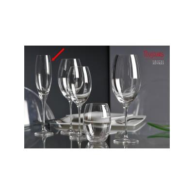 2 flûtes à Champagne Madeleine Cristal de Sèvres