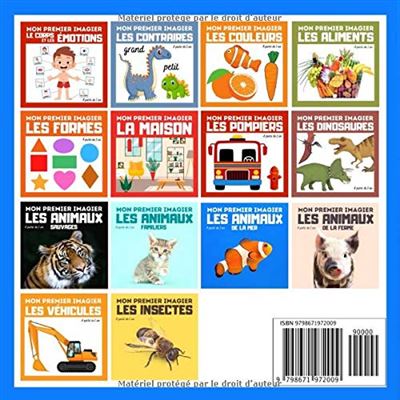 imagier Les animaux de la mer : livre éducatif en couleurs pour enfants et  les tout-petits à partir de 1 an - 30 pages format 18 x 18 cm NLFBP  Editions 