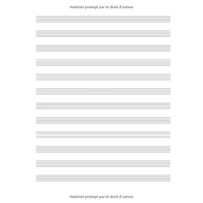 CAHIER DE MUSIQUE: Carnet de partitions, Papier manuscrit