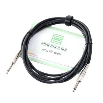 Pronomic 00016447 Câble pour instruments/Câble pour fiche jack 3 m Noir