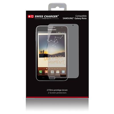 Swiss Charger - Schermbeschermer (pak van 2) - voor Samsung Galaxy Note