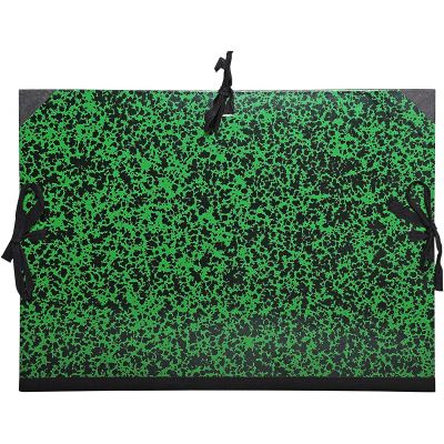 EXACOMPTA 532600E Carton à dessin Annonay avec rubans 47x62 cm - Pour format A2 Vert