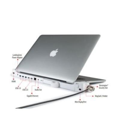 Landingzone dock pro retina 13 zoll abschliessbar 4-fach usb3.0 hub ethernet magsafe2 lz007e