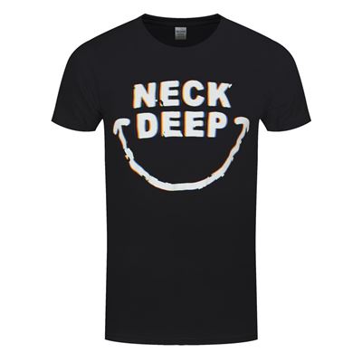 Neck Deep T-Shirt Hazy Smiles Homme Noir